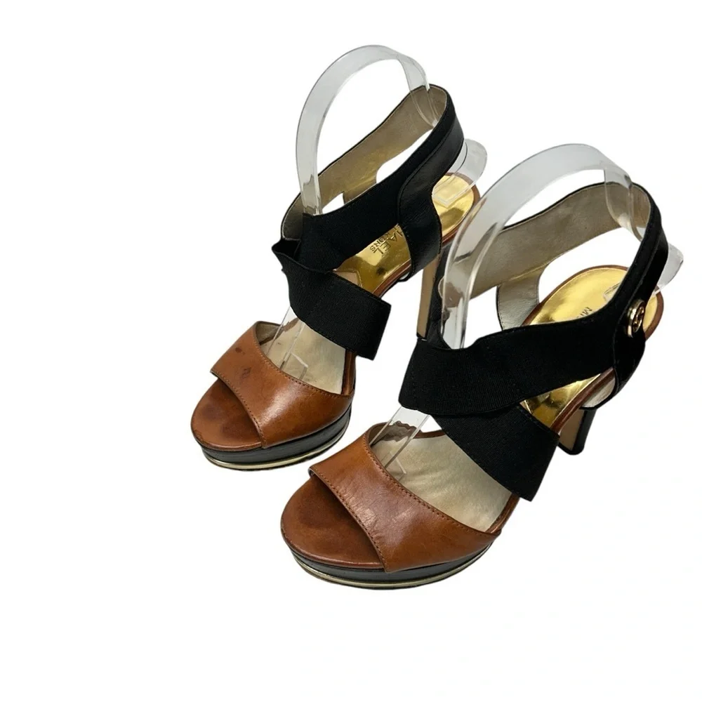 Michael Kors Women's Sexy Black and Brown Heels